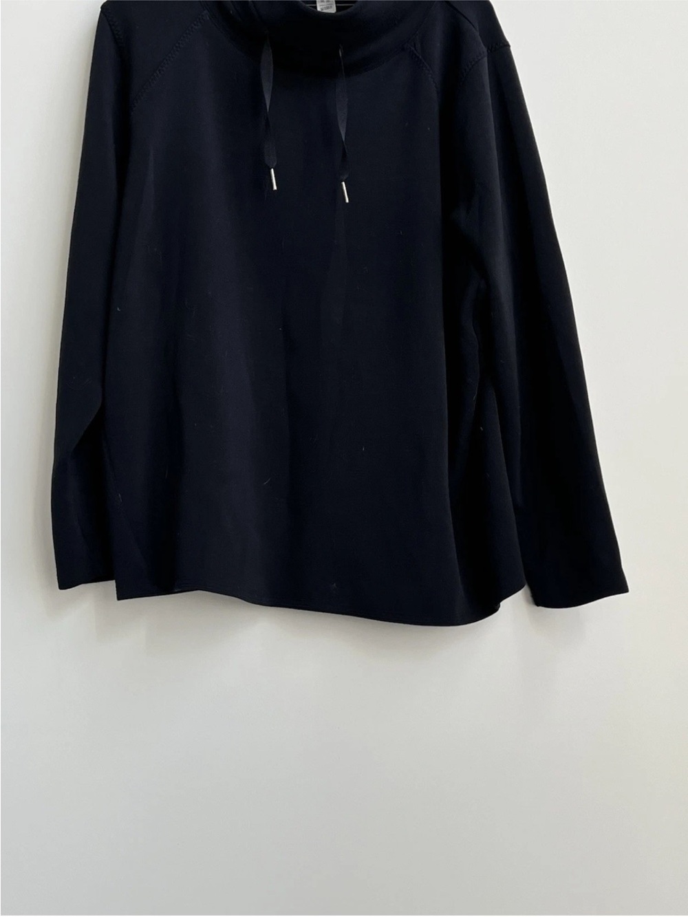 Spanx Air Essentials Got Ya Covered Pullover Sweatshirt Mock Neck Black comfort - Picture 7 of 12